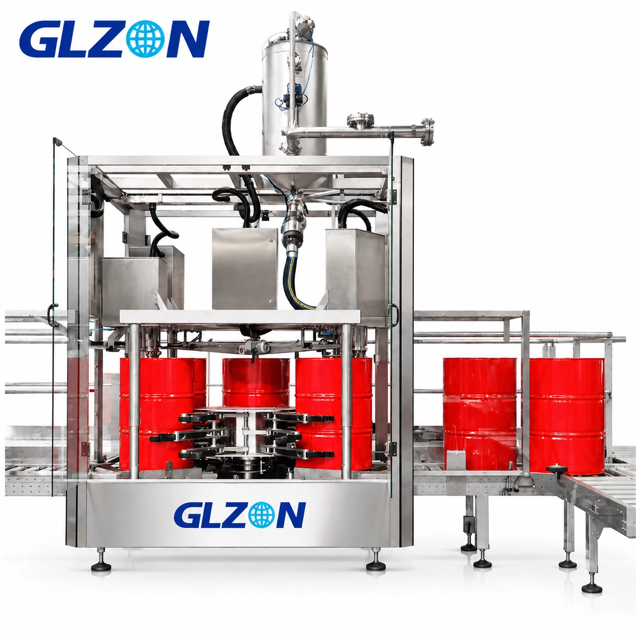 Automatic Drum Filling and Capping Machine