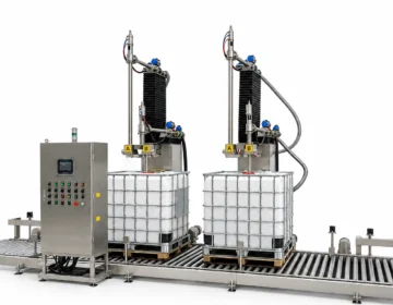 IBC Tank Dual Station Automatic Filling Line for Industrial Liquid Filling