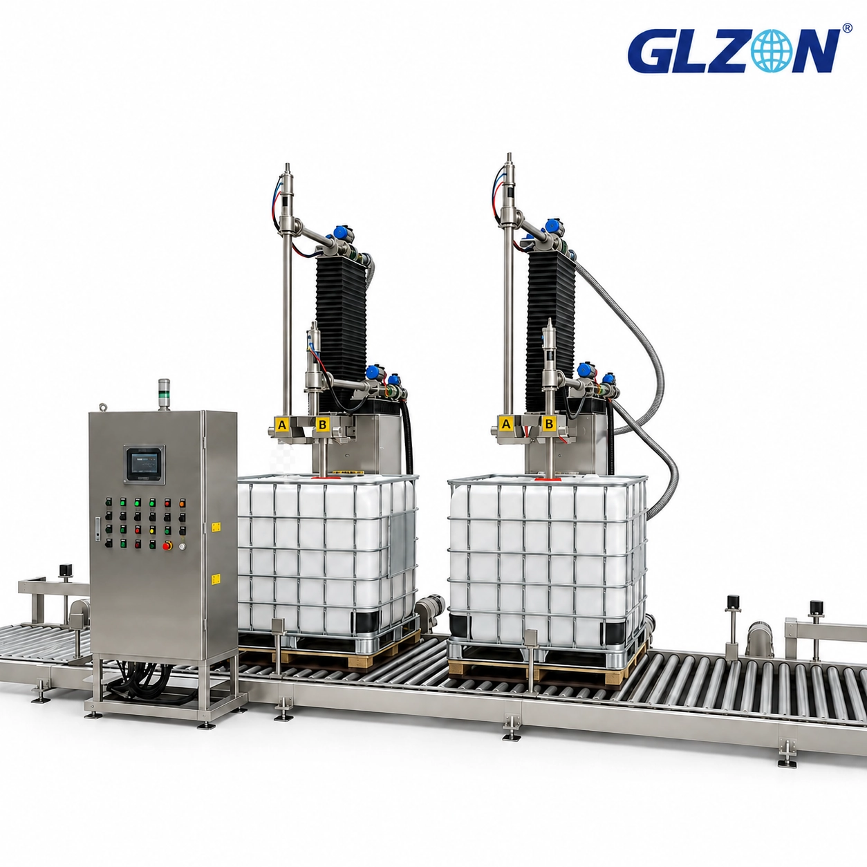 IBC Tank Dual Station Automatic Filling Line | 2026 Industrial Solution