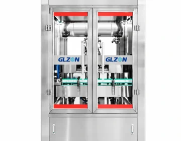 5L explosion-proof filling machine with two filling heads and enclosed filling station