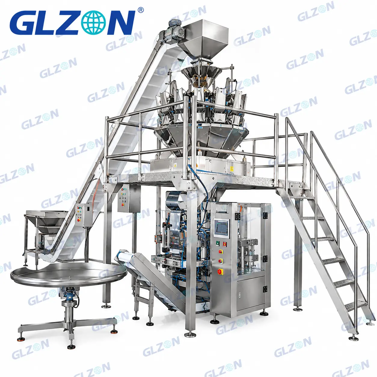 Automatic balloon packaging machine with counting system and premade pouch filling equipment